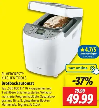 Lidl SILVERCREST KITCHEN TOOLS Brotbackautomat Angebot