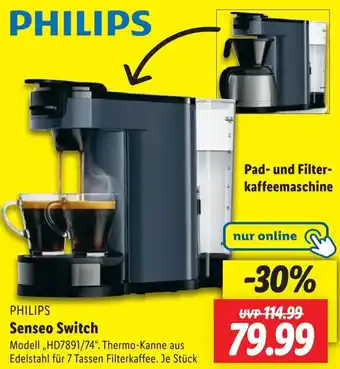 Lidl PHILIPS Senseo Switch Angebot