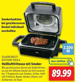 Lidl SILVERCREST KITCHEN TOOLS Heißluftfritteuse mit Smoker Angebot