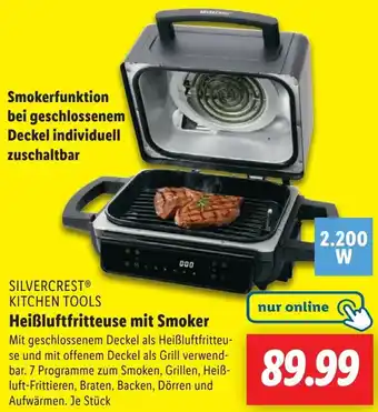 Lidl SILVERCREST KITCHEN TOOLS Heißluftfritteuse mit Smoker Angebot
