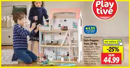 Lidl Playtive Holz-Puppenhaus, 39-tlg. Angebot