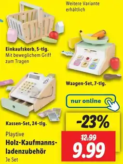 Lidl Playtive Holz-Kaufmannsladenzubehör Angebot