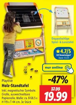 Lidl Playtive Holz-Standtafel Angebot