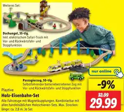 Lidl Playtive Holz-Eisenbahn-Set Angebot