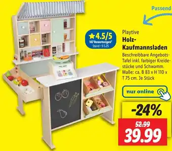 Lidl Playtive Holz Kaufmannsladen Angebot