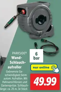 Lidl PARKSIDE Wand Schlauchaufroller Angebot