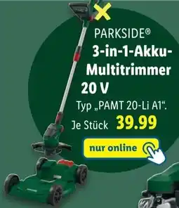 Lidl PARKSIDE 3-in-1 Akku-Multitrimmer 20 V Angebot