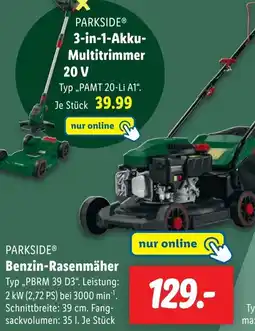 Lidl PARKSIDE Benzin-Rasenmäher Angebot