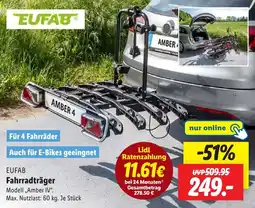 Lidl EUFAB Fahrradträger Angebot