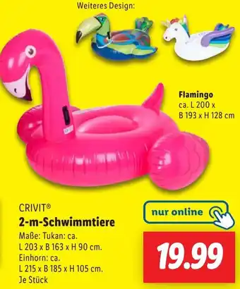 Lidl CRIVIT 2-m-Schwimmtiere Angebot