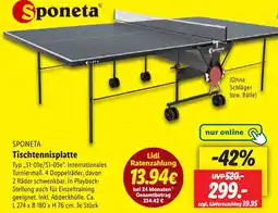 Lidl SPONETA Tischtennisplatte Angebot