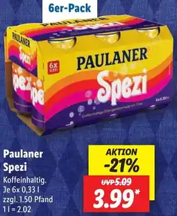 Lidl Paulaner Spezi Angebot