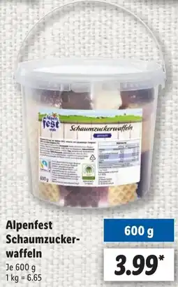 Lidl Alpenfest Schaumzuckerwaffeln Angebot