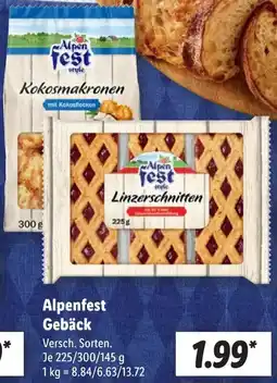 Lidl Alpenfest Gebäck Angebot