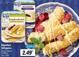 Lidl Alpenfest Süßspeise Angebot