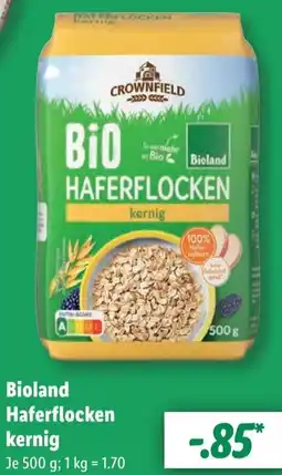 Lidl Bioland Haferflocken kernig Angebot