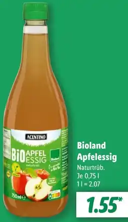 Lidl Bioland Apfelessig Angebot