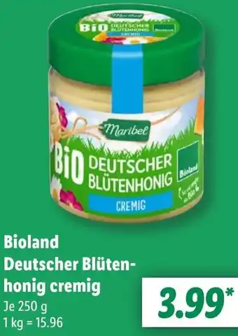 Lidl Bioland Deutscher Blütenhonig cremig Angebot