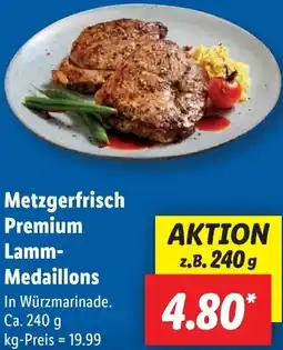 Lidl Metzgerfrisch Premium Lamm Medaillons Angebot