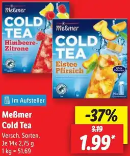 Lidl Meẞmer Cold Tea Angebot