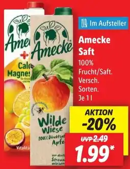 Lidl Amecke Saft Angebot
