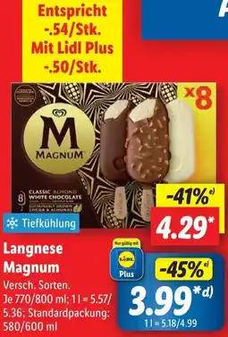 Lidl Langnese Magnum Angebot