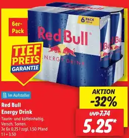 Lidl Red Bull Energy Drink Angebot