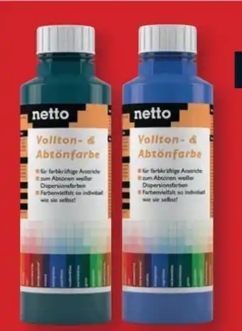 B1 Discount Baumarkt Netto Vollton- und Abtönfarbe Angebot