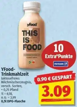 NP Discount YFood Trinkmahlzeit Angebot