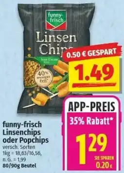 NP Discount funny-frisch Linsenchips oder Popchips Angebot
