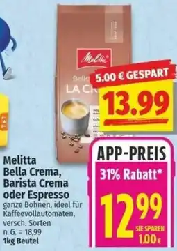 NP Discount Melitta Bella Crema, Barista Crema oder Espresso Angebot