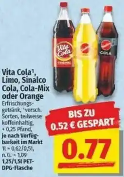 NP Discount Vita Cola, Limo, Sinalco Cola, Cola-Mix oder Orange Angebot