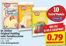 NP Discount Dr. Oetker Original Pudding oder Paradiescreme Angebot