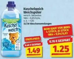 NP Discount Kuschelweich Weichspüler Angebot