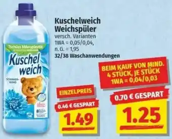 NP Discount Kuschelweich Weichspüler Angebot
