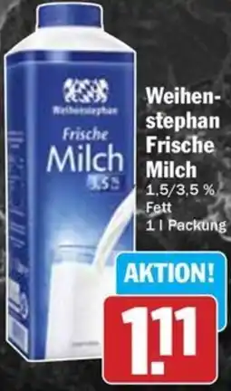 Hit Weihenstephan Frische Milch Angebot