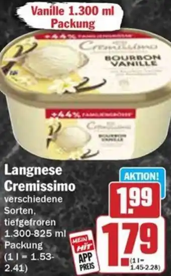 Hit Langnese Cremissimo Angebot