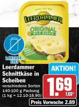 Hit Leerdammer Schnittkäse in Scheiben Angebot
