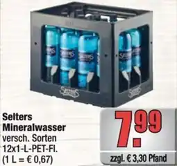 Profi Getränke Selters Mineralwasser Angebot