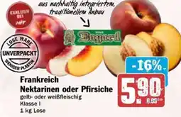 Hit Frankreich Nektarinen oder Pfirsiche Angebot