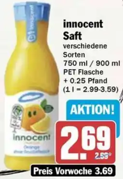 Hit innocent Saft Angebot