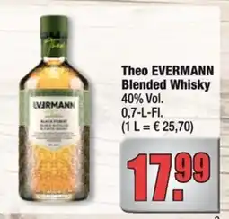 Profi Getränke Theo EVERMANN Blended Whisky 40% Vol. Angebot