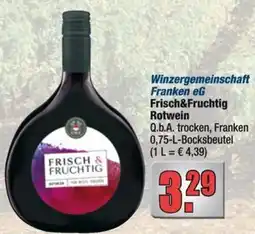 Profi Getränke Winzergemeinschaft Franken eG Frisch&Fruchtig Rotwein Angebot