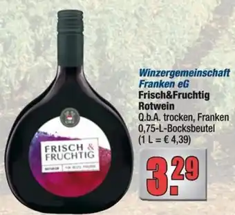 Profi Getränke Winzergemeinschaft Franken eG Frisch&Fruchtig Rotwein Angebot