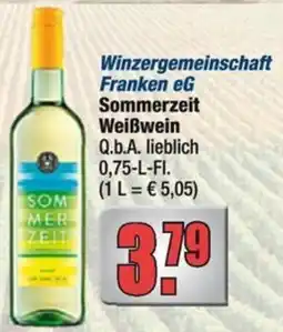 Profi Getränke Winzergemeinschaft Franken eG Sommerzeit Weißwein Angebot