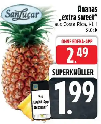 Edeka Ananas „extra sweet" Angebot