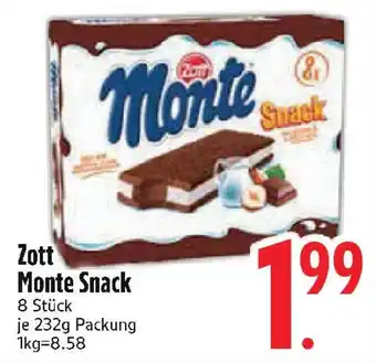 Edeka Zott Monte Snack Angebot
