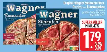 Edeka Original Wagner Steinofen Pizza, Pizzies oder Flammkuchen Angebot