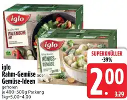 Edeka iglo Rahm-Gemüse oder Gemüse-Ideen gefroren Angebot
