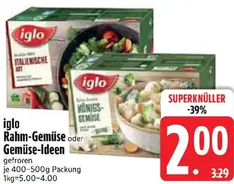 Edeka iglo Rahm-Gemüse oder Gemüse-Ideen gefroren Angebot